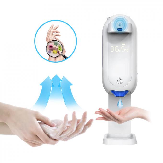 Distributeur automatique de savon de nouveau thermomètre blanc de la conception 2021 clair les mains 1