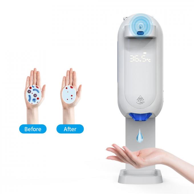 Distributeur automatique de savon de nouveau thermomètre blanc de la conception 2021 clair les mains 2