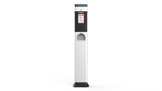 Auto Temperature Screening Kiosk With Facial Recognition Alcohol Dispenser