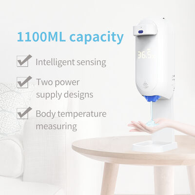 Automatic Sanitizer Gel Dispenser Floor Stand / Liquid Soap Dispenser 1100ml