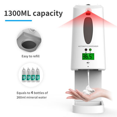 Hospital Automatic Soap Dispenser Hand Sanitizer Dispenser Thermometer Touch Free Wall Mounted