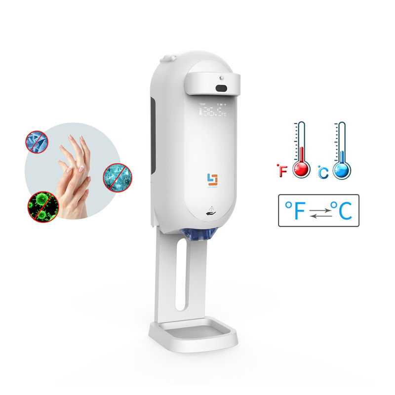 Automatic Liquid Spray Alcohol Gel Hand Sanitizer Dispenser Thermometer USB Powered Touchless
