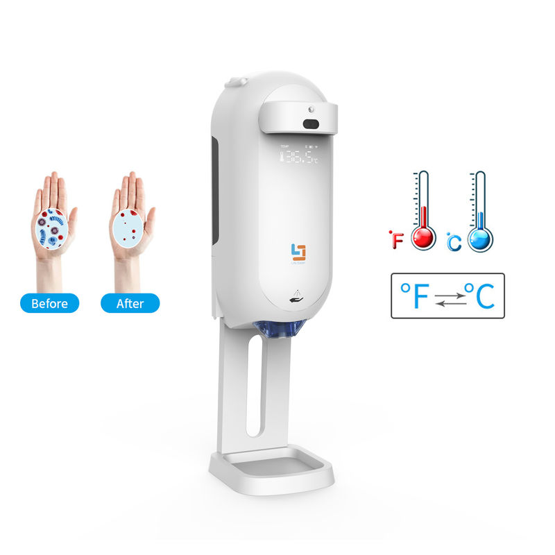 Battery Charge Hand Sanitizer Dispenser Thermometer With Stand Bathroom Touchfree Smart Induction