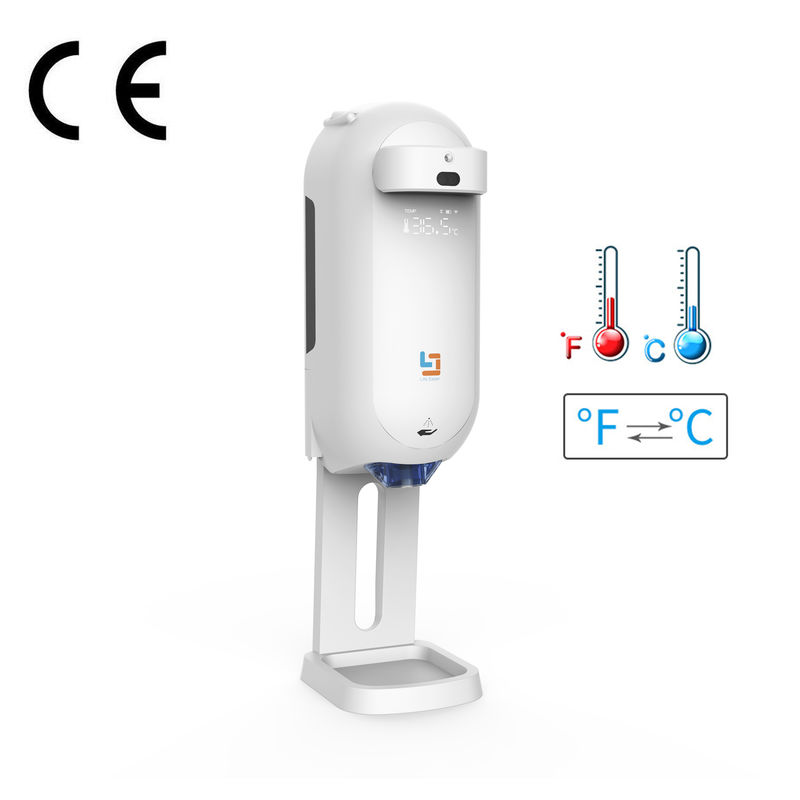 1100ml Bottle Hand Soap Spray Automatic Sanitizer Dispenser Electric Touchless Sensor Temperature Measurement