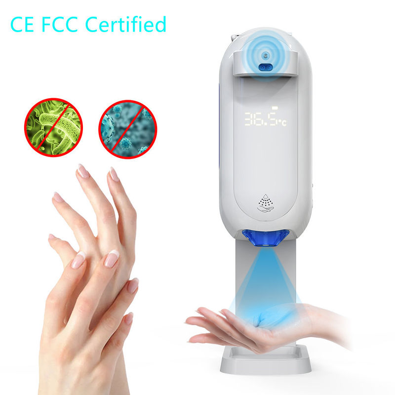 1100ml Capacity Hand Sanitizer Dispenser Thermometer With 12 Countries Language