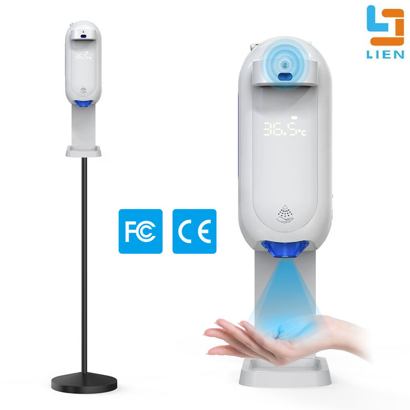 Hand Disinfection Non Contact Touchless Hand Sanitizer Soap Dispenser Thermometer
