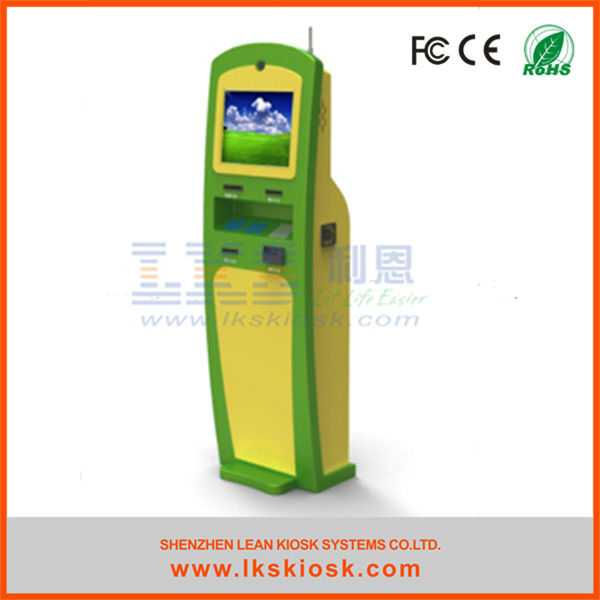 la machine automatisée de paiement à vendre d'étiqueter le kiosque s'appliquent dans le terrain de jeu d'intérieur