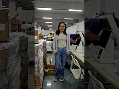 LIEN Caisse avec double écran tactile 15,6 pouces NFC Lecteur de reçus Imprimante de code à barres