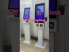 Kiosque de commande personnalisable avec scanner de code-barres et imprimante thermique