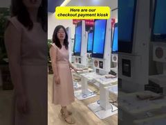 self-service checkout payment kiosk for supermarket