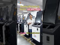 La machine d'enregistrement d'hôtel en libre-service fonctionne 24h/24 et 7j/7