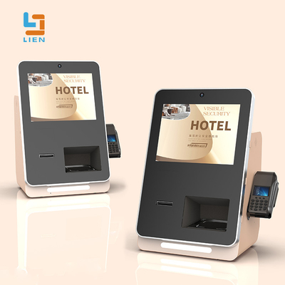 QR Code Scanner Cash Coin Module ADA Key Hotel Self Check In Kiosk