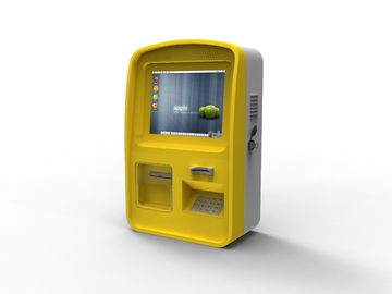 Kiosque de paiement à écran tactile extérieur monté sur le mur pour banque / centre commercial