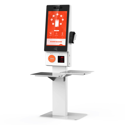 Self-service commander quiosque de paiement 21.5 pouces imprimante tactile quiosque de paiement pour restaurants magasin alimentaire