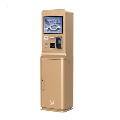 Écran tactile de 15 pouces Kiosque de paiement avec interphone et construction en tôle galvanisée