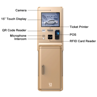 Écran étanche à l'eau à haute luminosité pour l'extérieur Parking Self Payment Kiosque