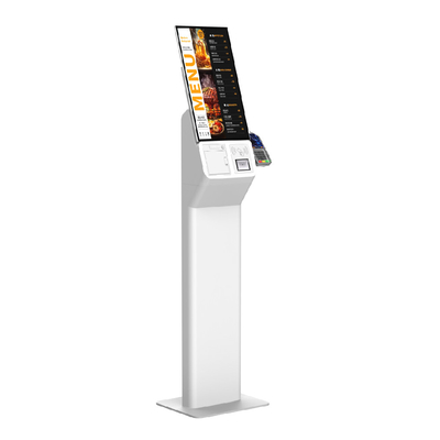 Kiosque d'auto-commande Android 21.5 pouces de restauration rapide, imprimante tactile
