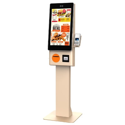Machine de paiement par carte en gros avec imprimante et lecteur de cartes Kiosque de commande alimentaire en libre-service