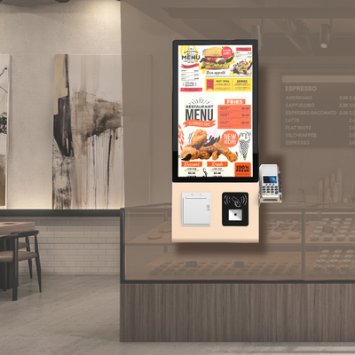 Kiosque de paiement avec écran tactile de 23,8 pouces Scanner d'imprimante pour supermarché de détail