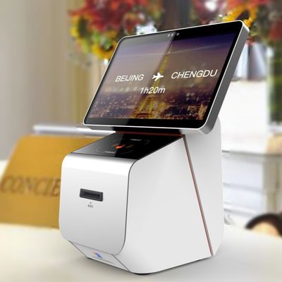 Le système d'Android hôtel de 10 pouces vérifient dans le kiosque de distributeur de carte avec l'imprimante thermique